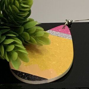 Pencil Earring, Teacher Appreciation Gift, Educator Earring, Teacher Earring